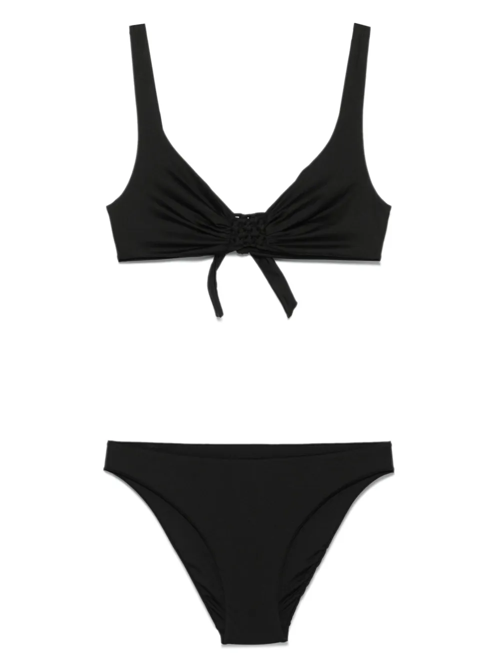 Fisico bikini con detalle de macramé | negro | Image 1