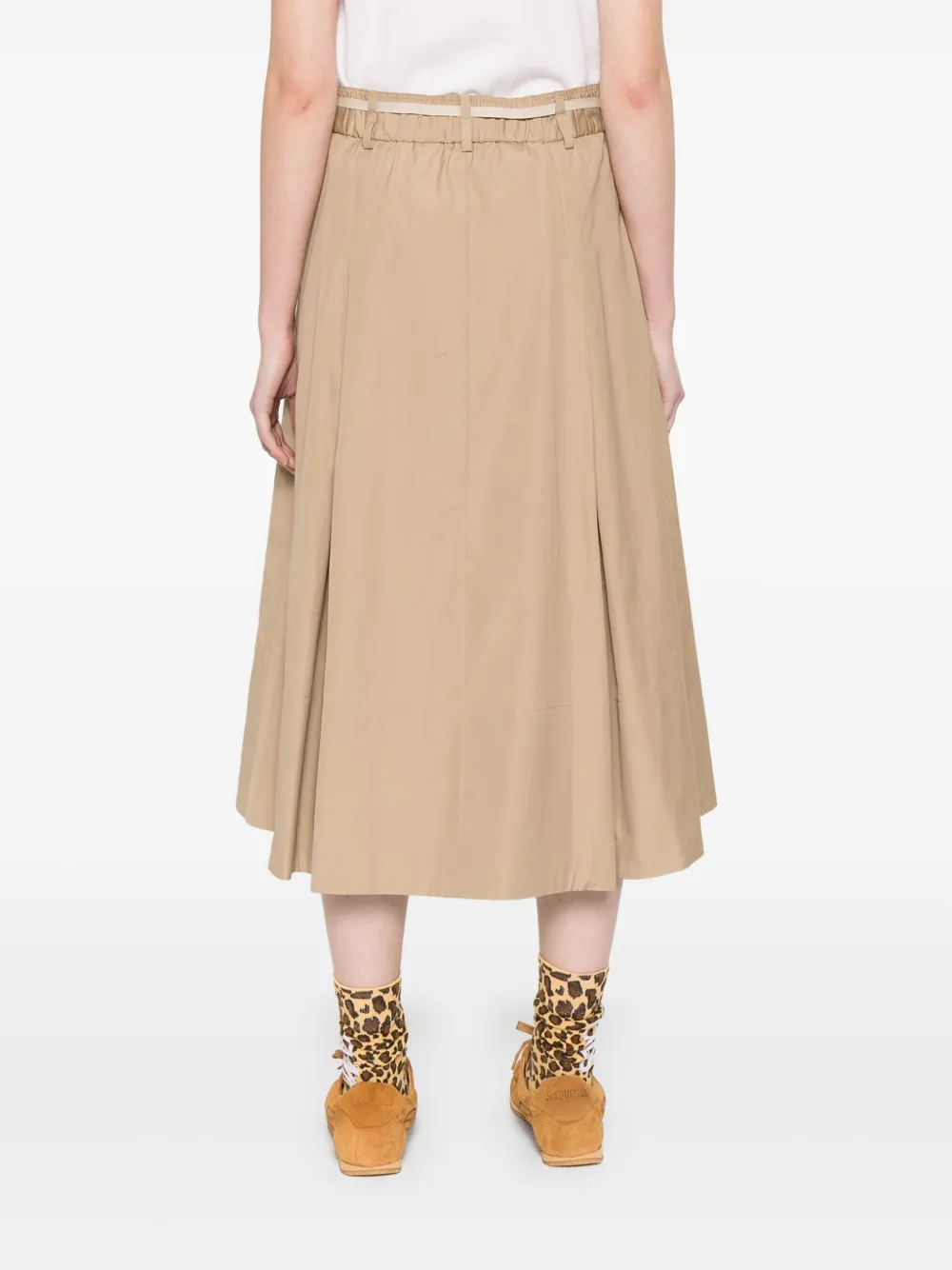 Shop Vince Cotton Midi Skirt