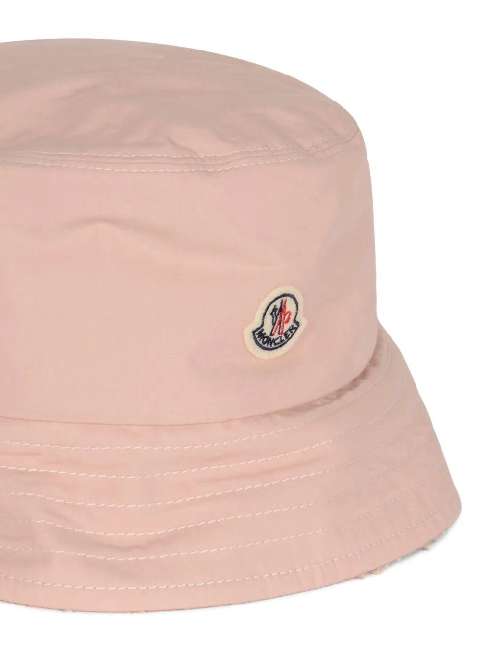 Moncler Vissershoed met logopatch Roze
