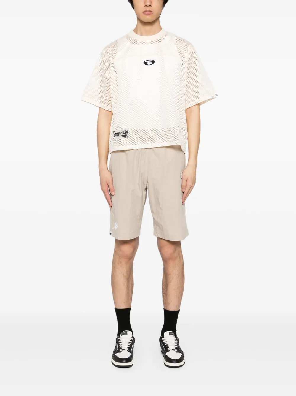 AAPE BY *A BATHING APE® playera con parche del logo | Playeras | Image 2