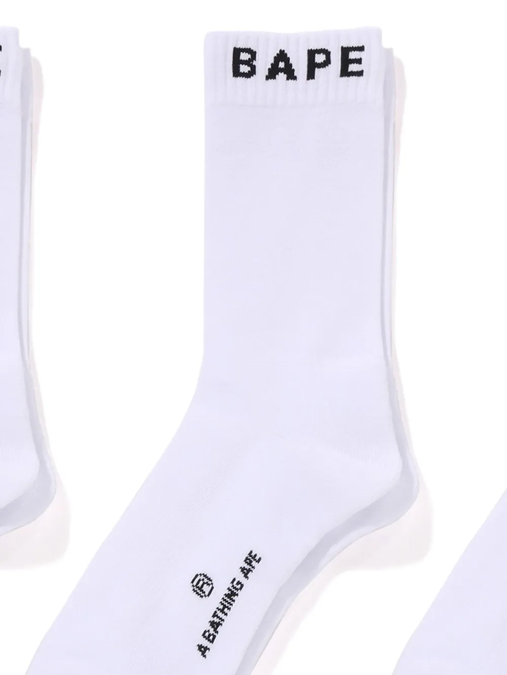 A BATHING APE® logo-embellished socks (pack of three) | Image 2