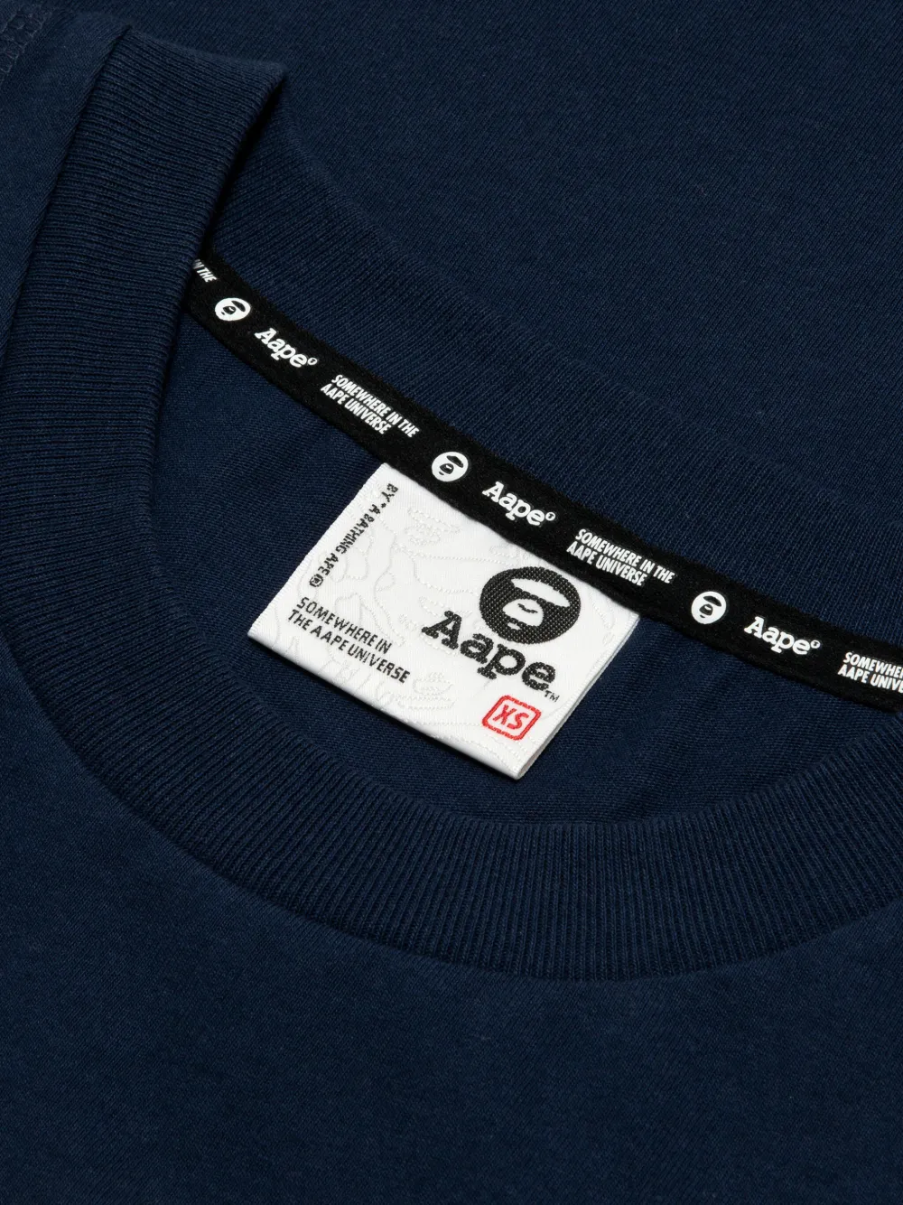 AAPE BY *A BATHING APE T-shirt met colourblocking Blauw
