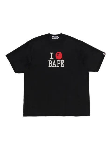 A BATHING APE® playera con logo gráfico