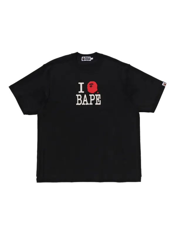 A BATHING APE グラフィックTシャツ Lサイズ ブラック A BATHING APE® グラフィック Tシャツ | ブラック | FARFETCH JP