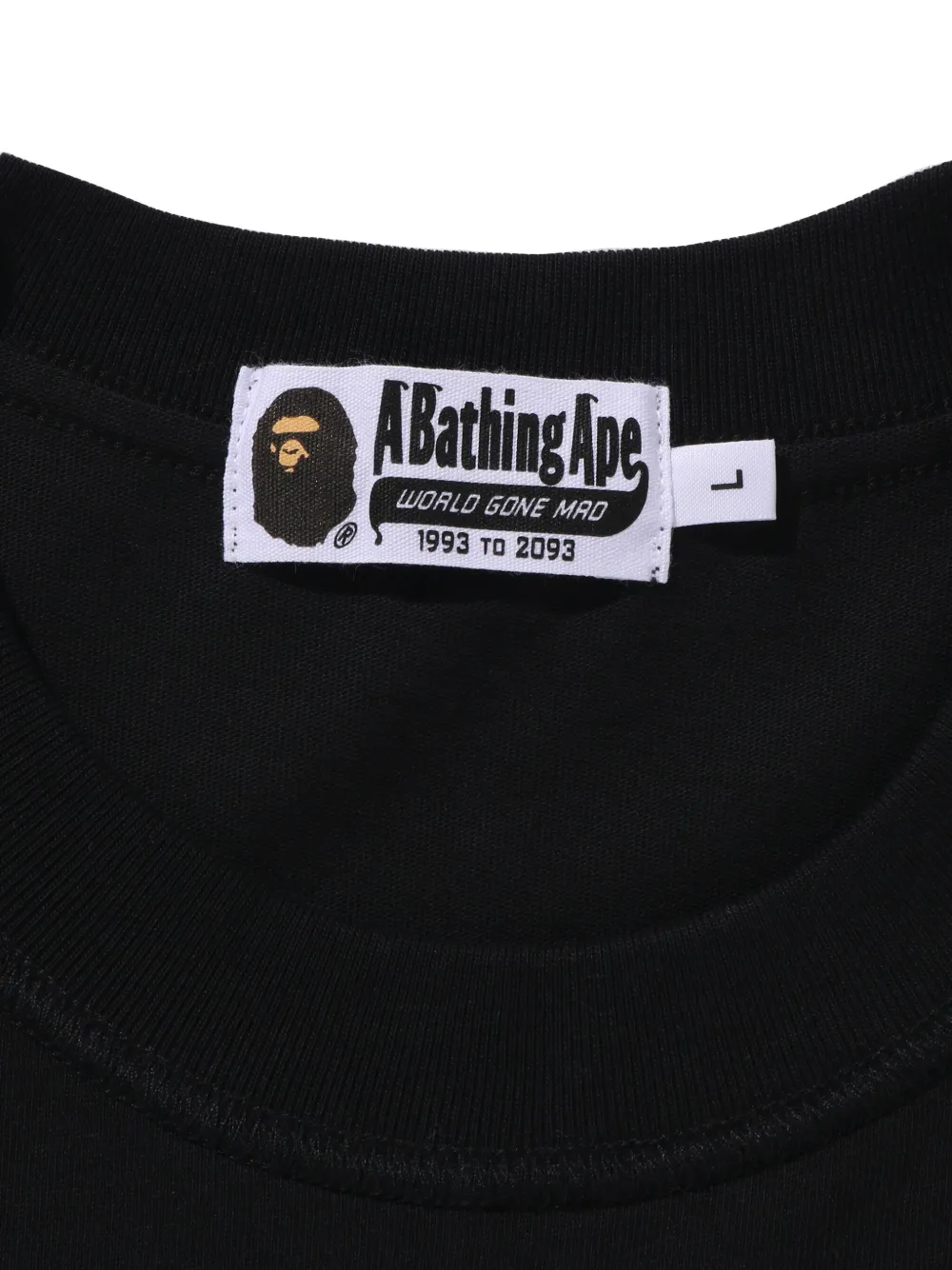 A BATHING APE T-shirt met logo Zwart