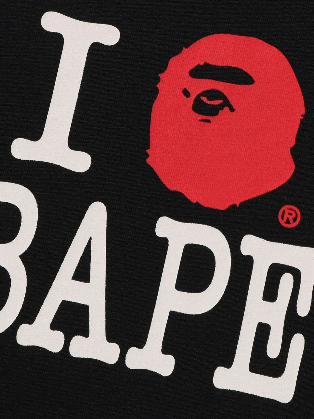 A BATHING APE T-shirt met logo Zwart