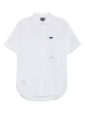 izzue logo-patch shirt - White
