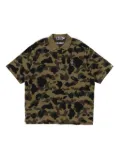 A BATHING APE® camouflage-print polo shirt - Green