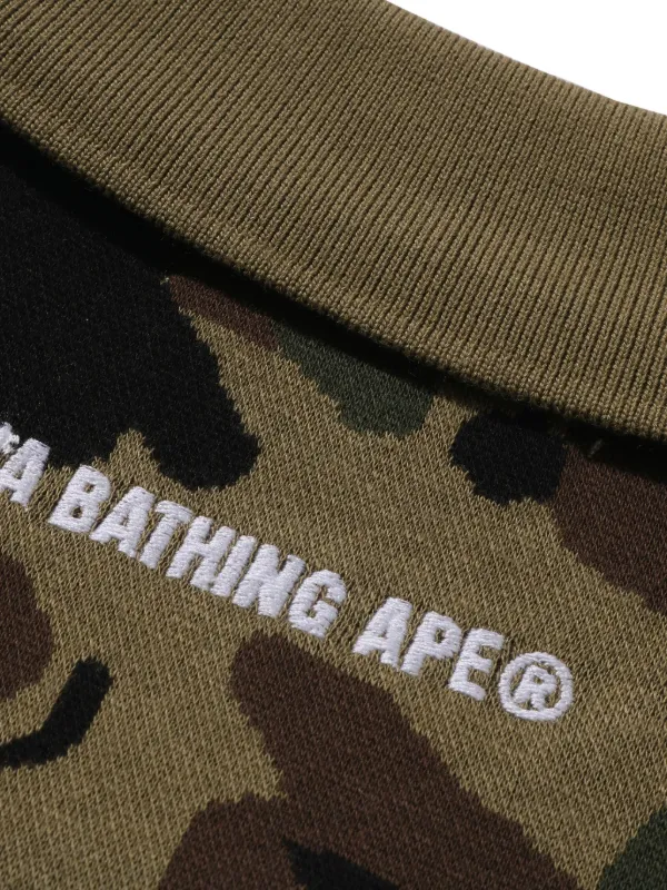 A BATHING APE® カモフラージュ ポロシャツ | グリーン