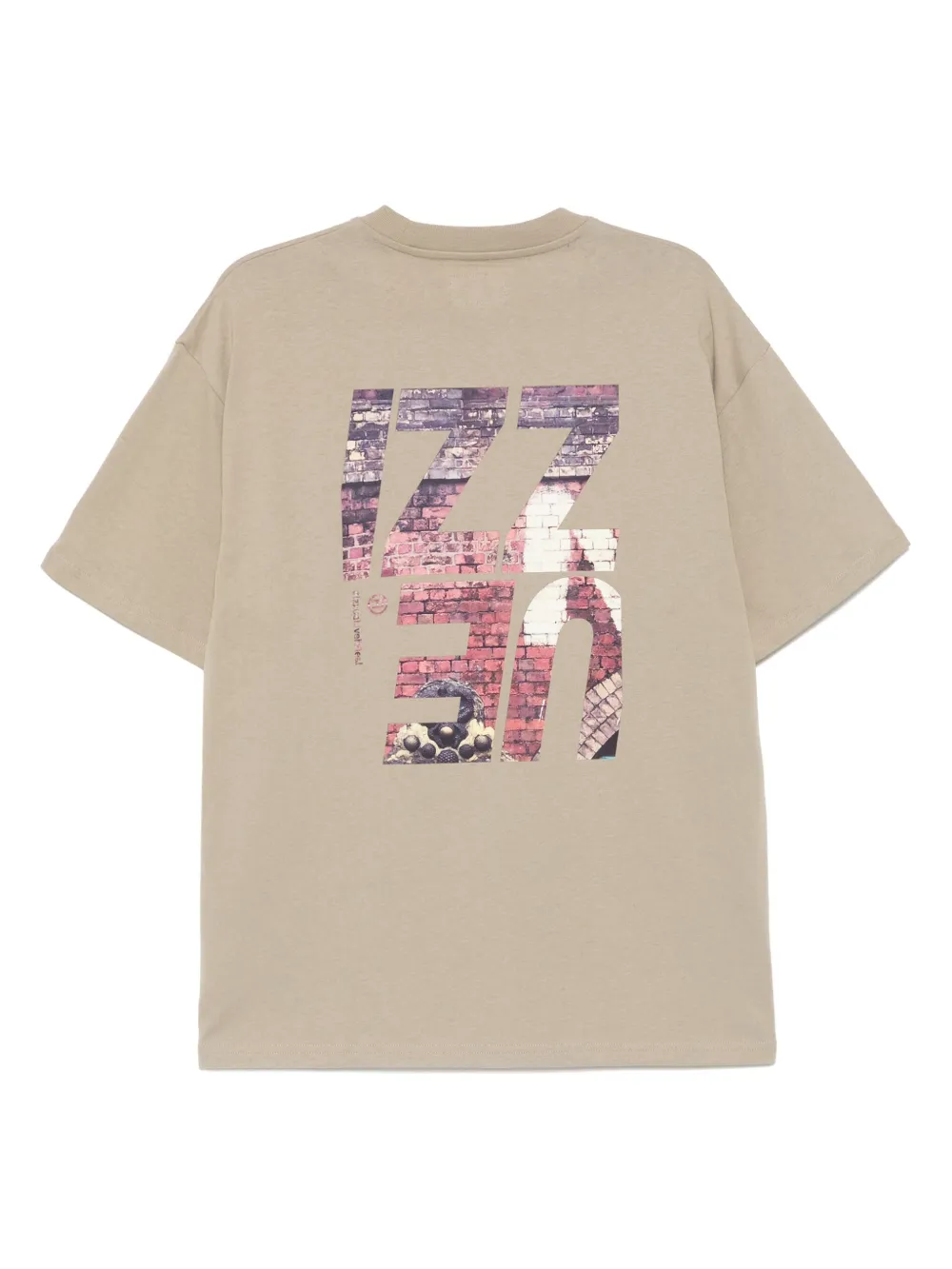 Izzue T-shirt met ronde hals - Beige
