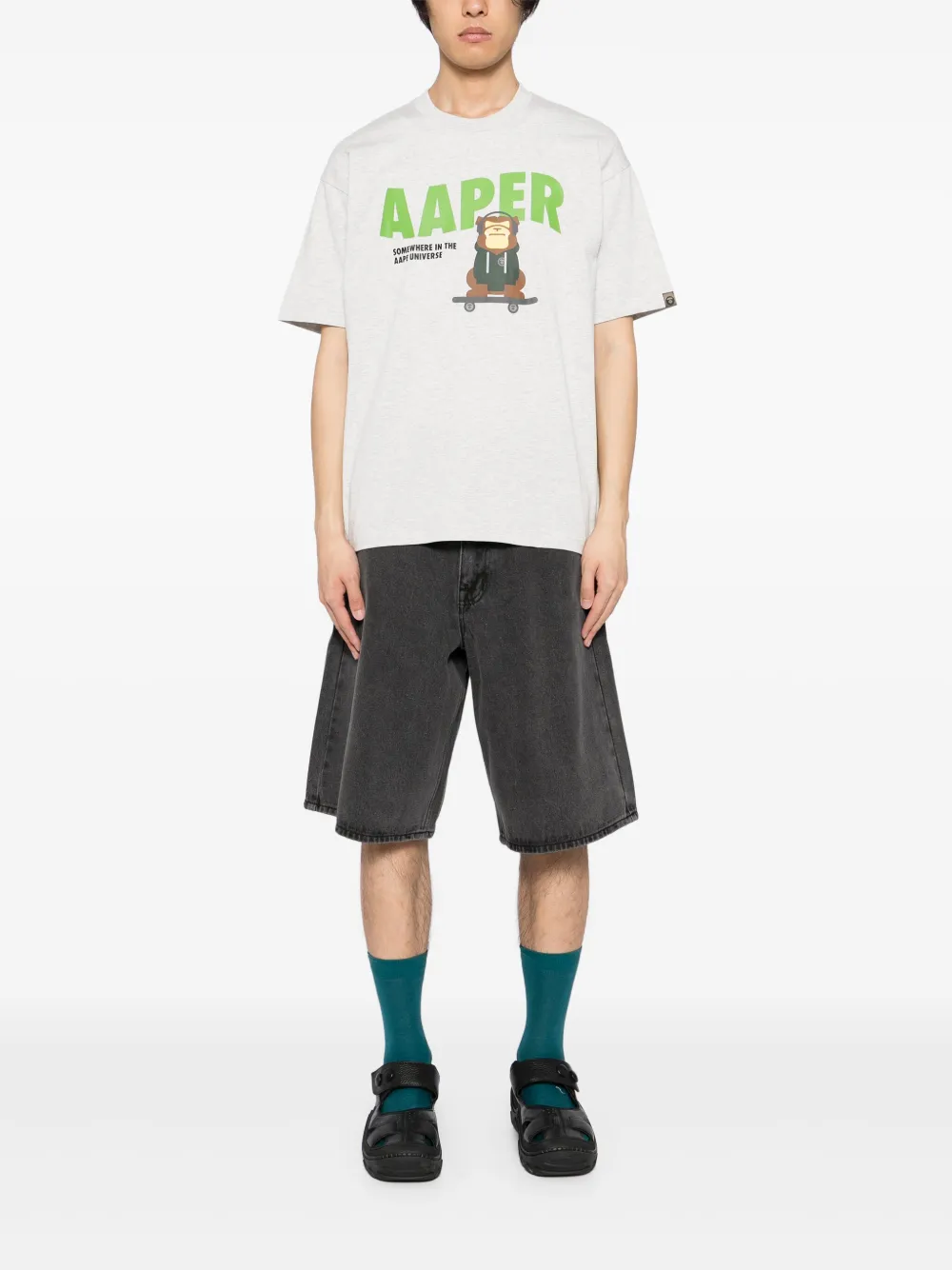 AAPE BY *A BATHING APE® playera con estampado gráfico | Playeras | Image 2