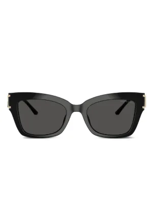 Tory Burch two-tone Square Sunglasses | Black | FARFETCH display picture 1
