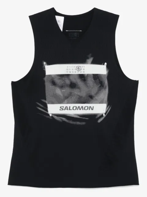 MM6 Maison Margiela X Salomon numbers-motif tank top