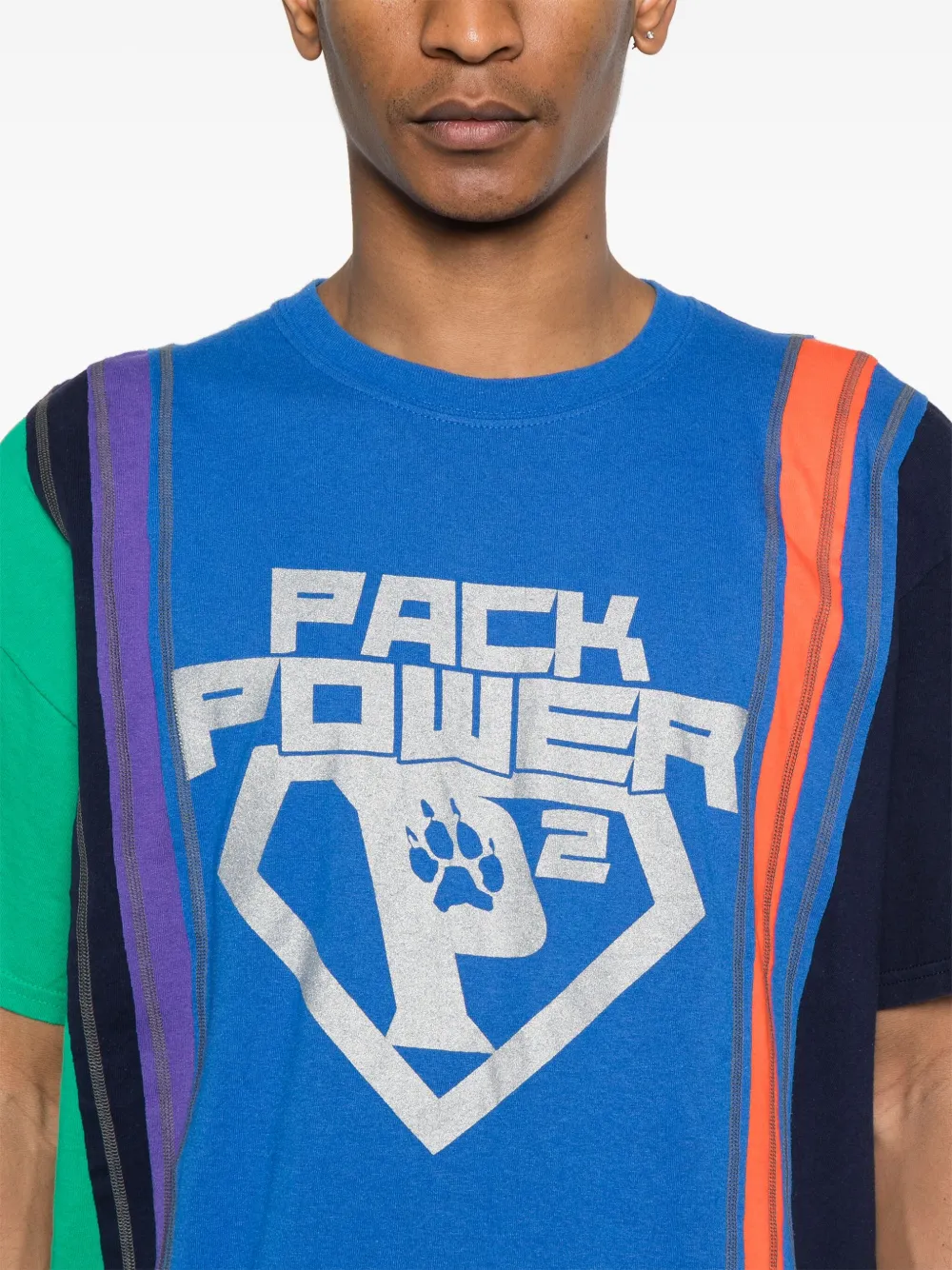 Needles 7 Cut T-shirt Blauw