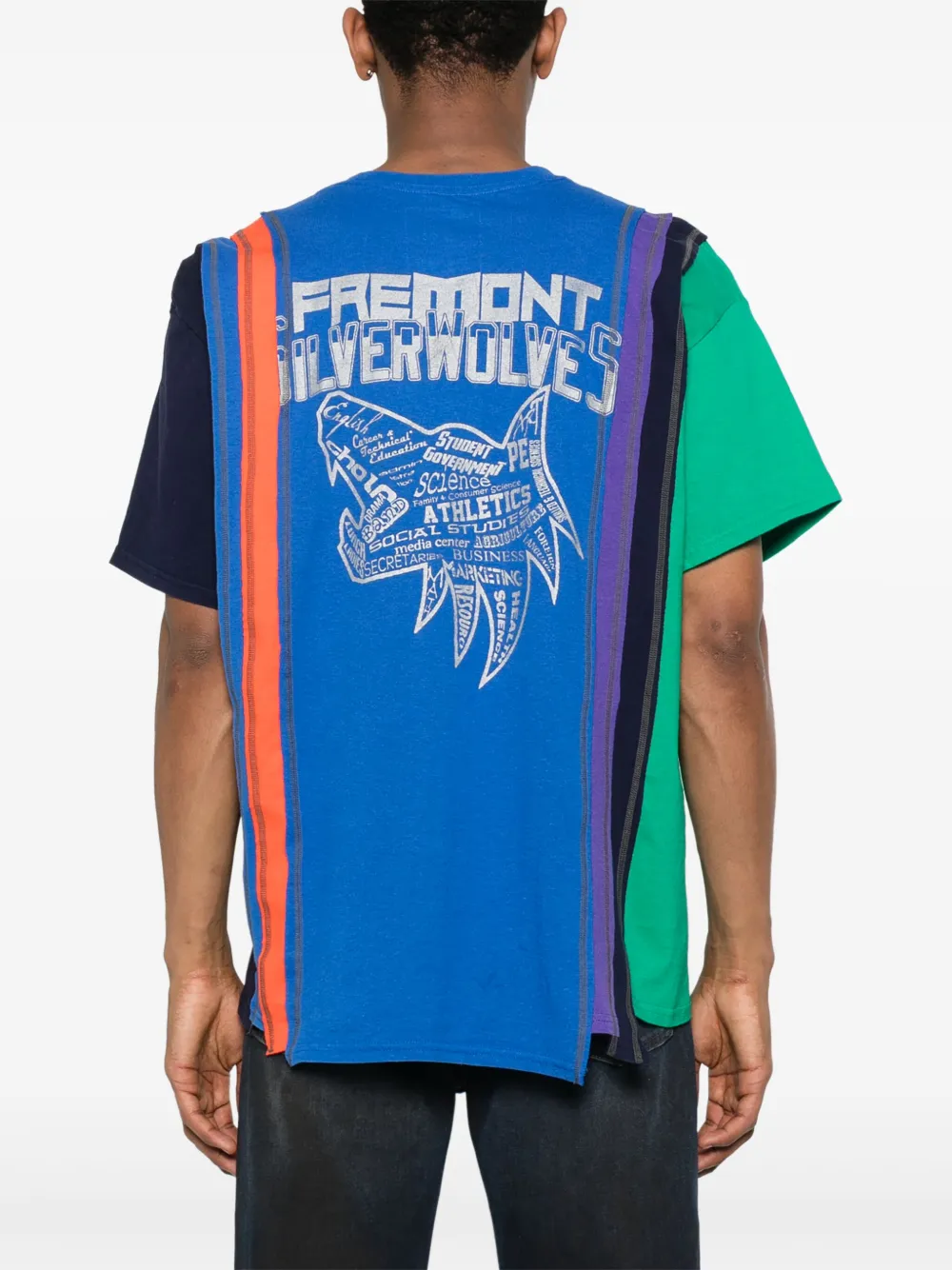 Needles 7 Cut T-shirt Blauw