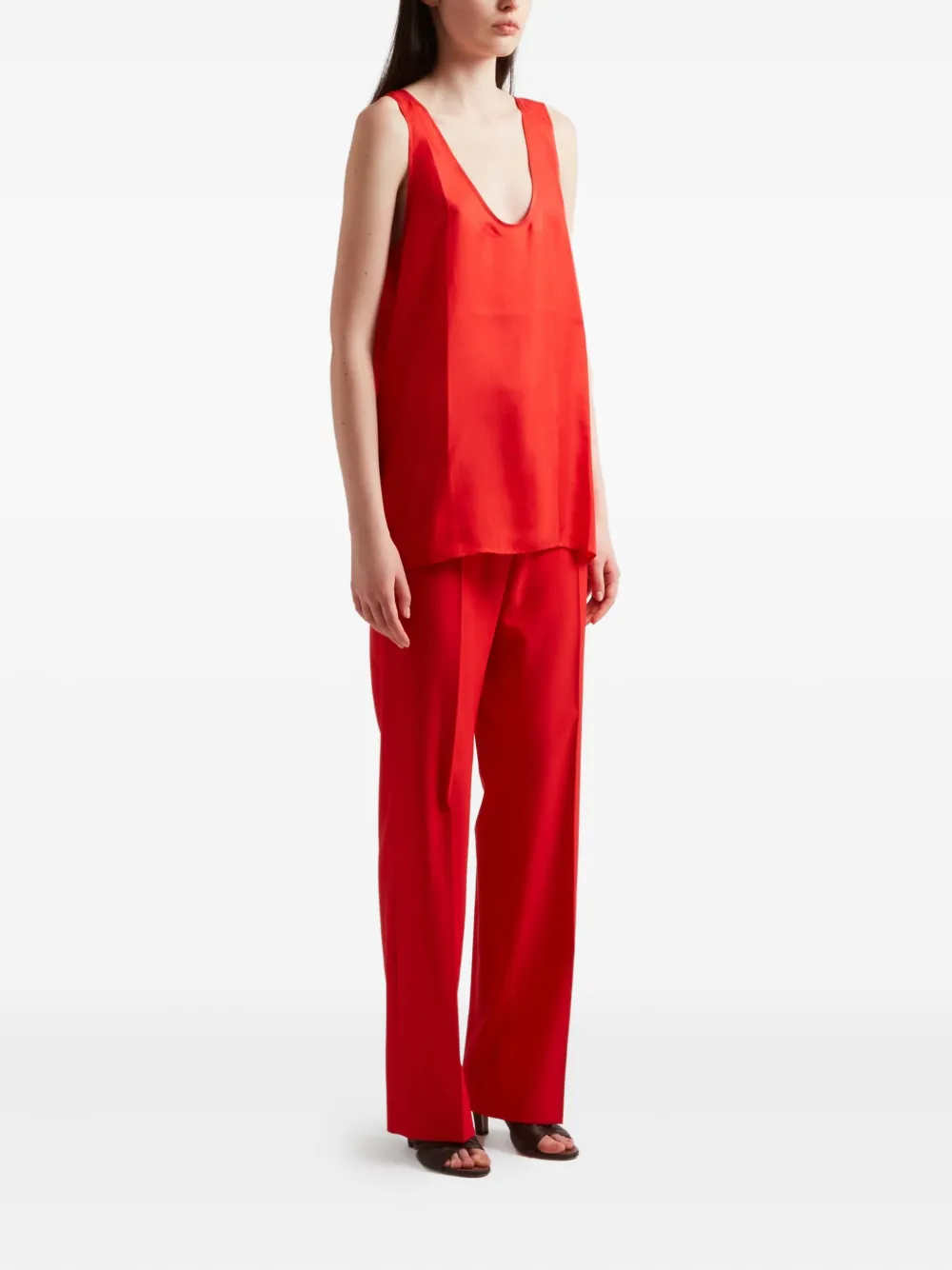 Another Tomorrow top con cuello en V | Chalecos y camisetas | Image 2