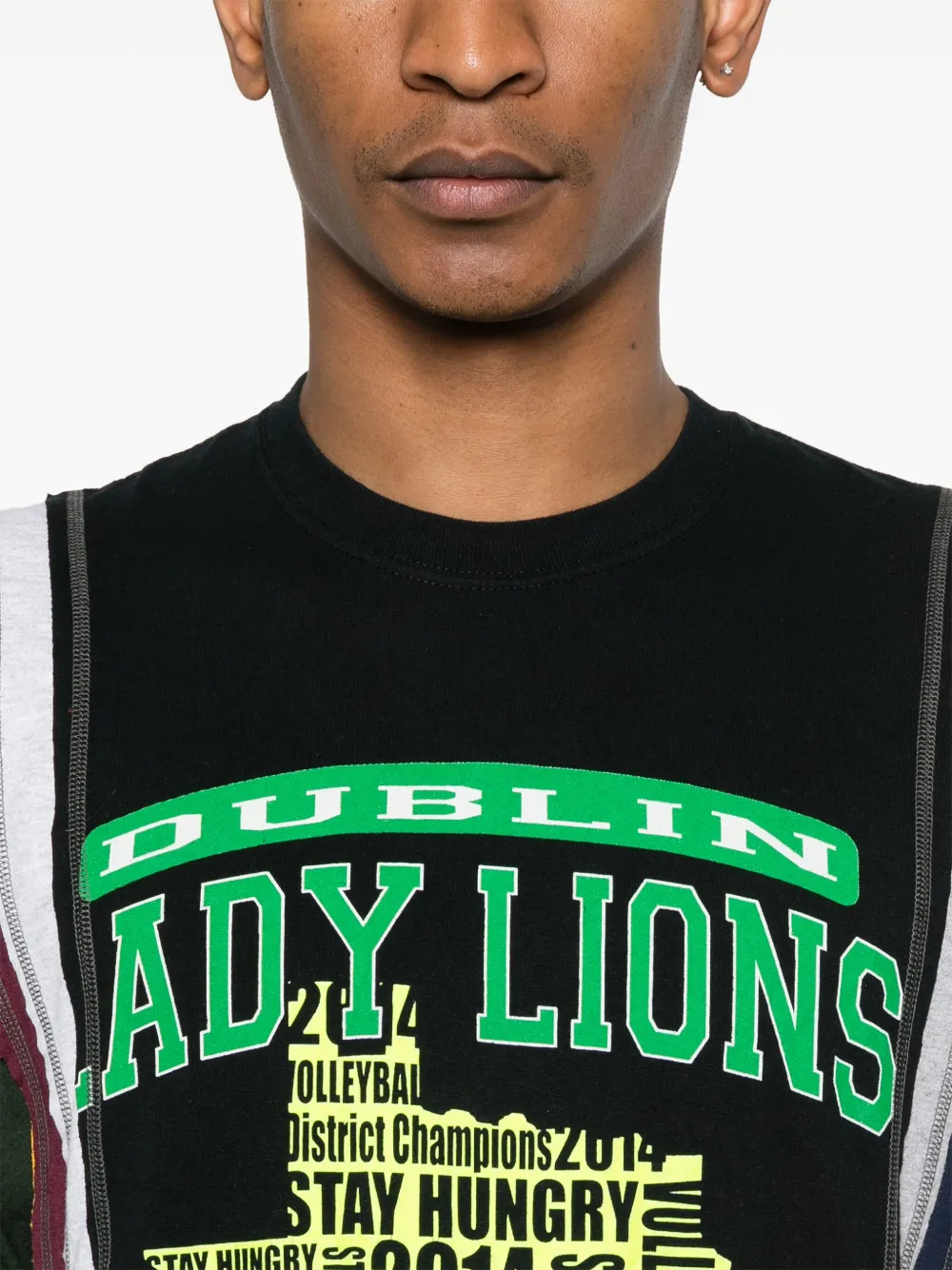 Needles 7 Cut T-shirt Zwart