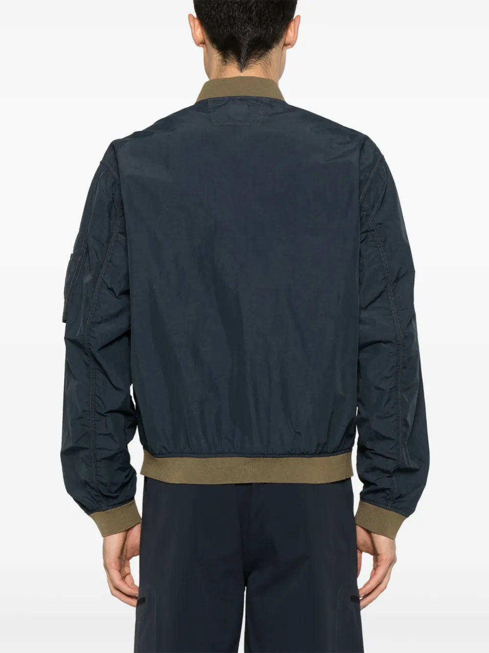 C.P. Company Bomberjack met geborduurd logo Blauw