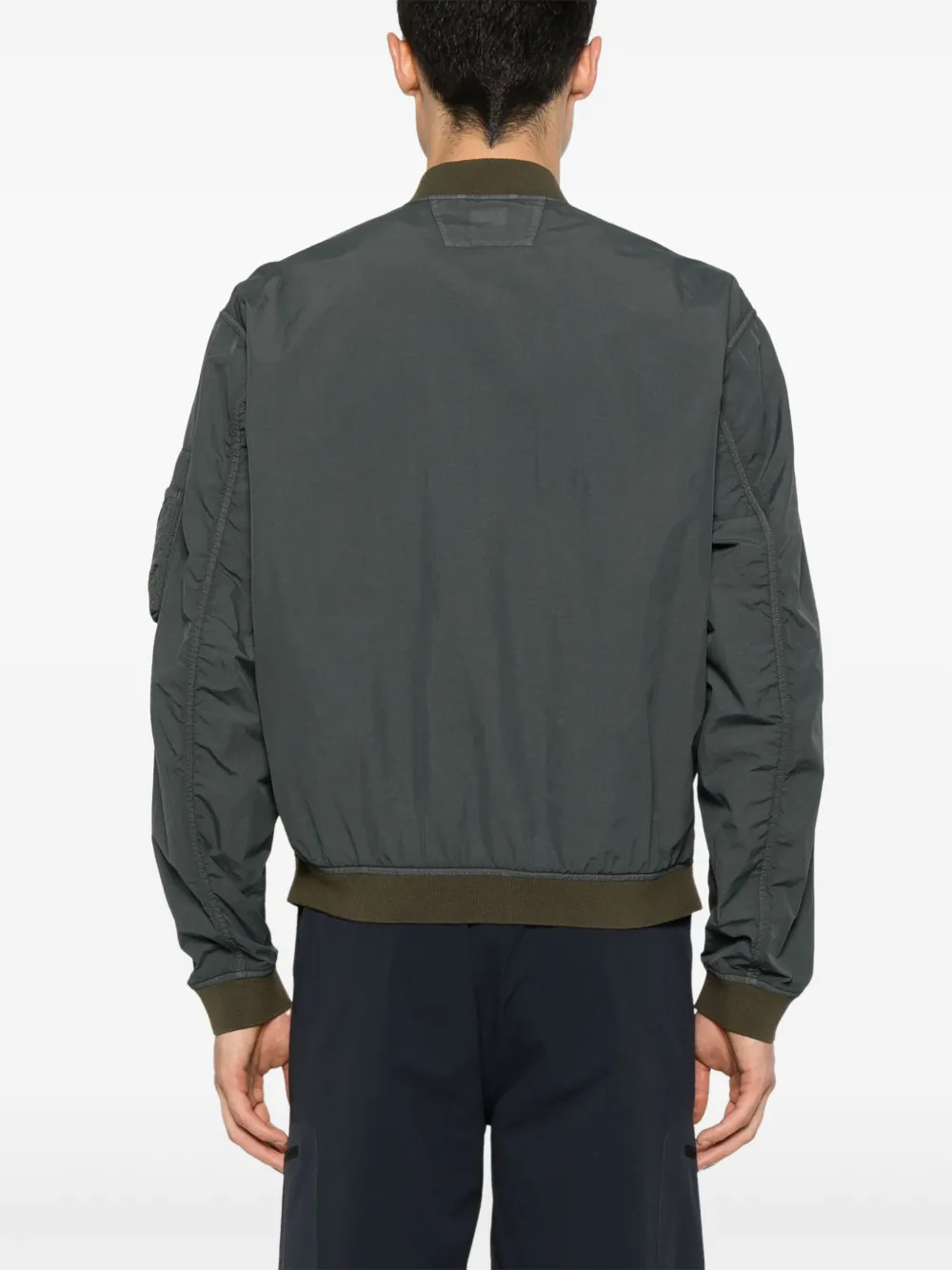 C.P. Company Bomberjack met geborduurd logo Grijs