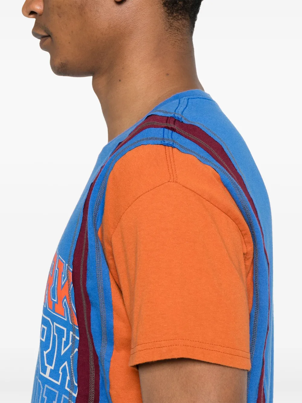 Needles 7 Cut T-shirt Blauw