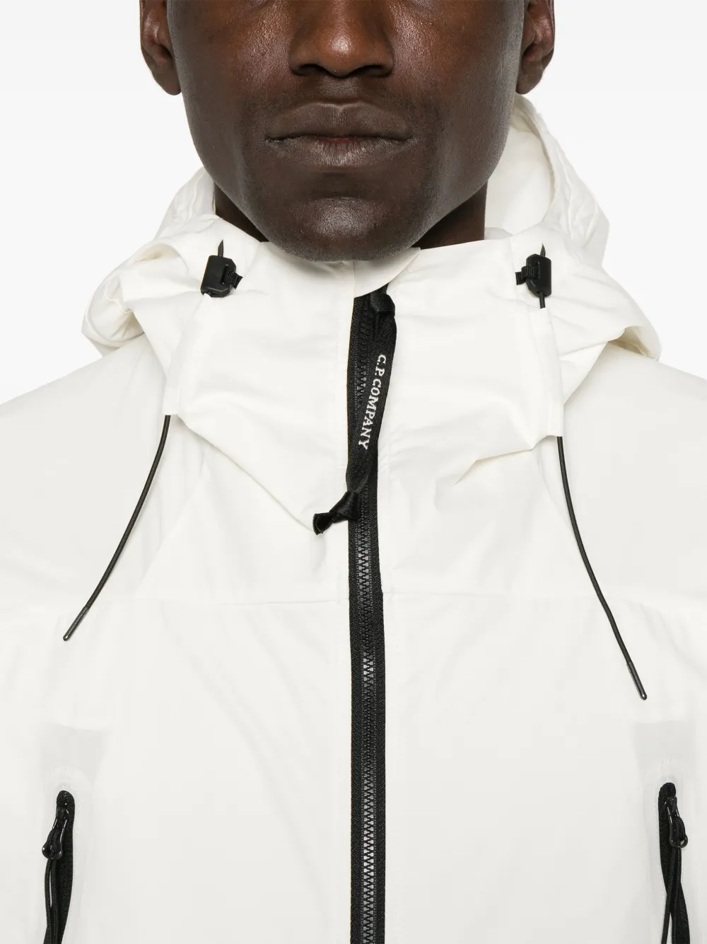 C.P. Company Jack met capuchon Wit