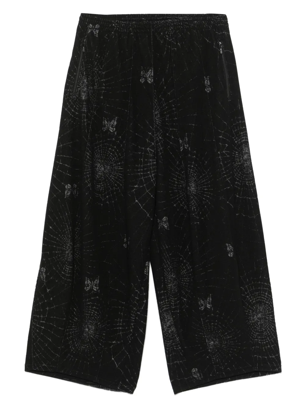 Needles butterfly-print track pants | Black | Image 1