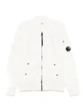 C.P. Company cotton full-zip sweater - White