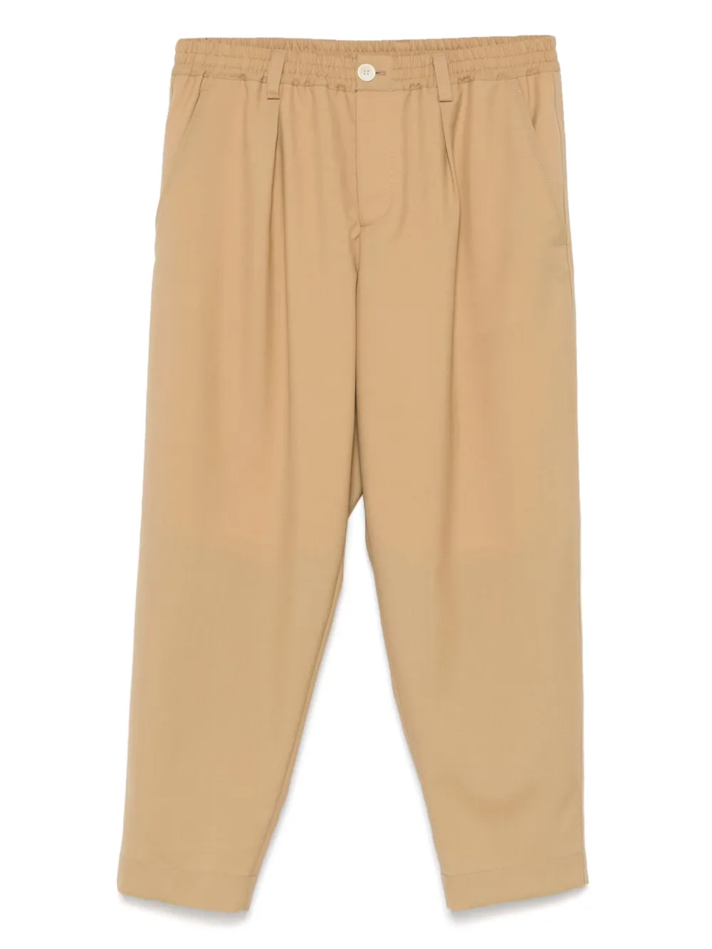 Marni wool drawstring-waist trousers | Brown | Image 1