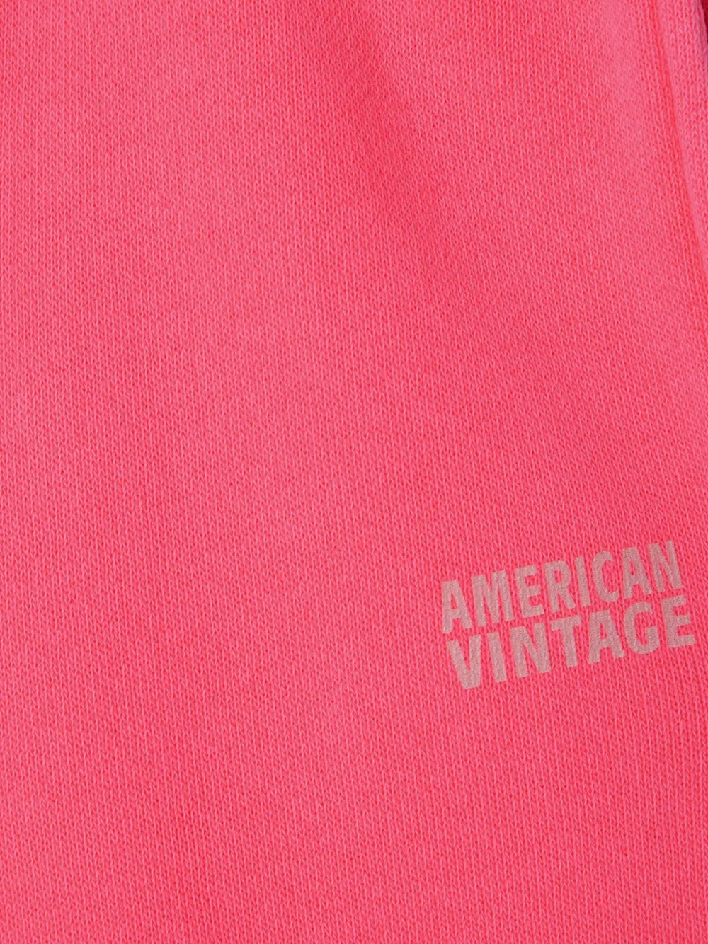AMERICAN VINTAGE LOGO-PRINT TRACK PANTS