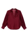 Cenere GB V-neck blouse - Red