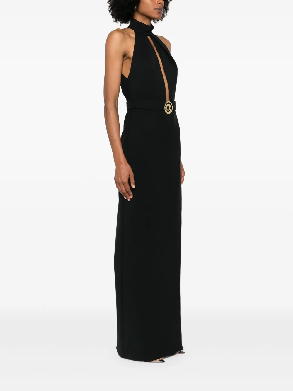 The New Arrivals Ilkyaz Ozel Nessa maxi-jurk Zwart
