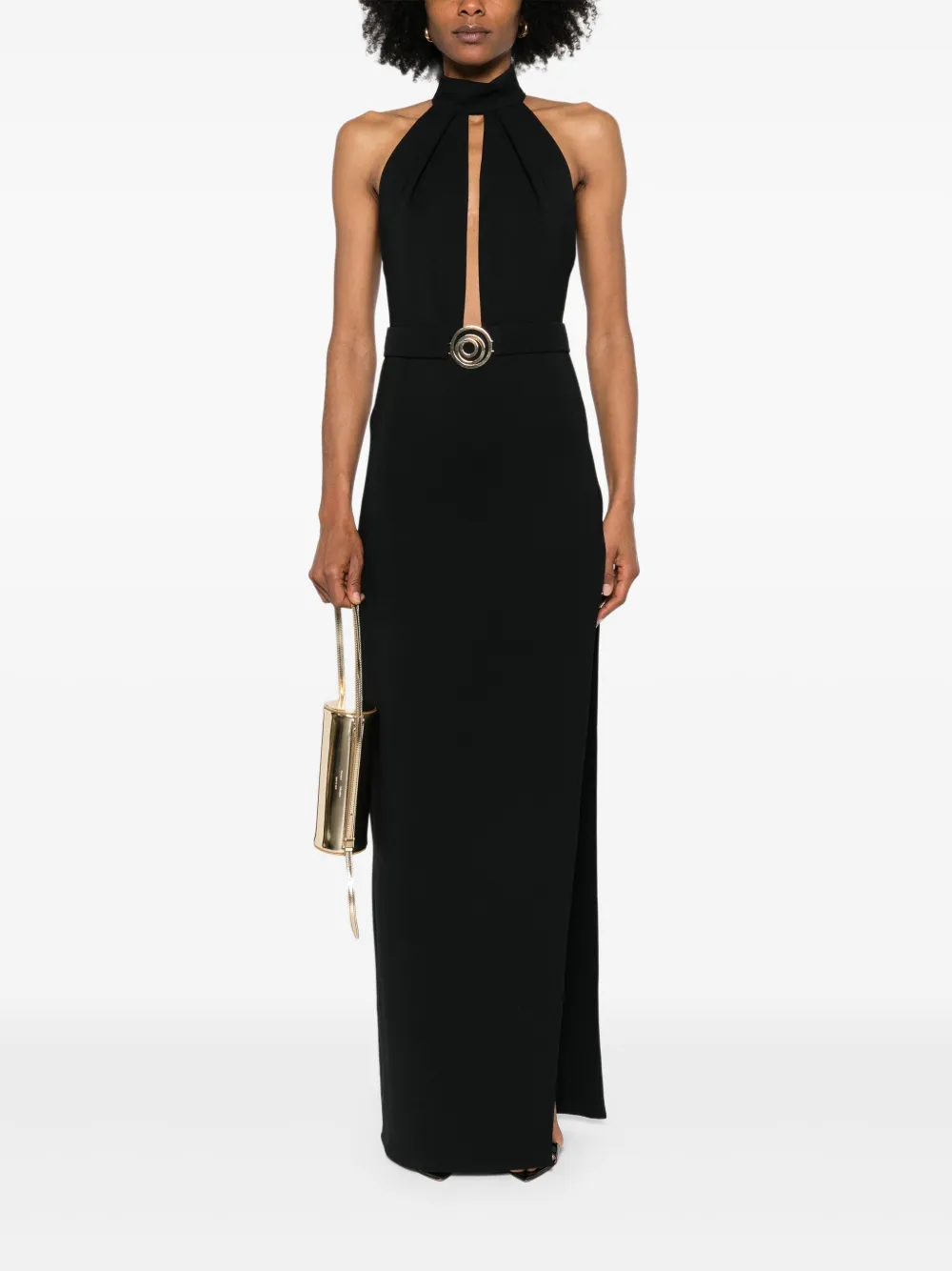 The New Arrivals Ilkyaz Ozel Nessa maxi-jurk - Zwart