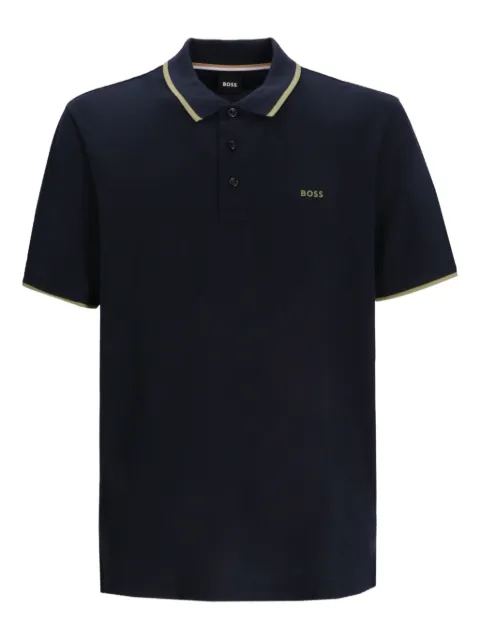 BOSS Paddy contrasting-collar polo shirt