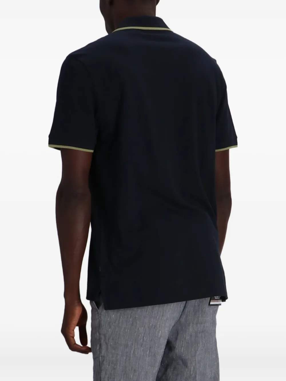 BOSS Paddy poloshirt met contrasterende kraag Blauw
