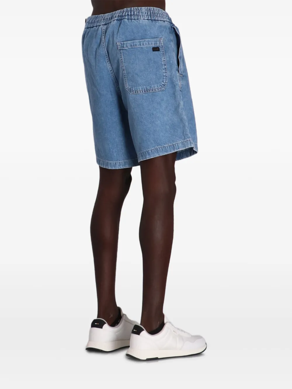 BOSS Denim shorts Blauw