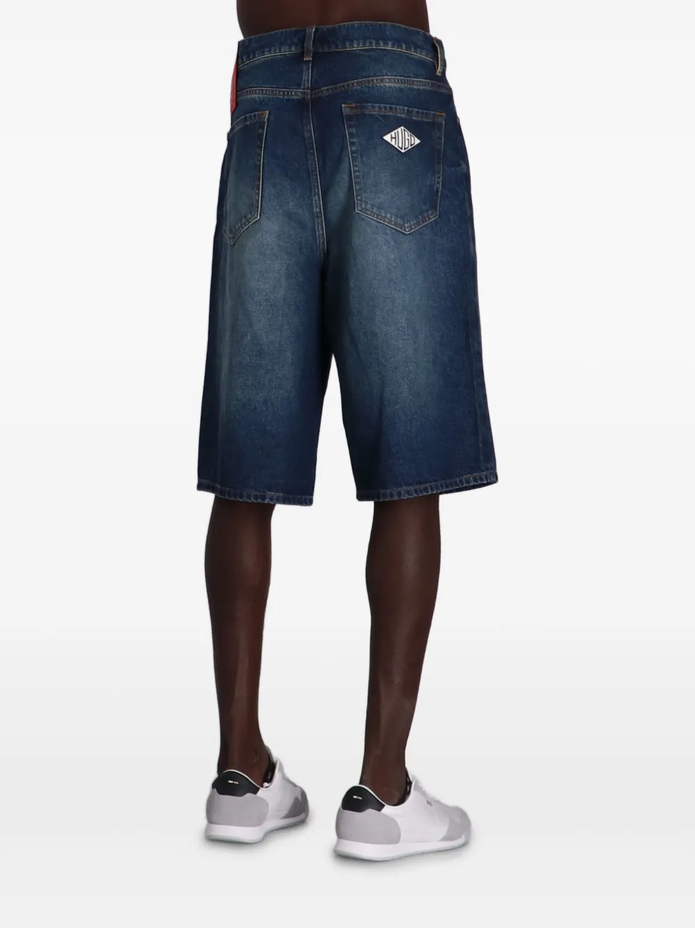 HUGO Denim bermuda shorts Blauw