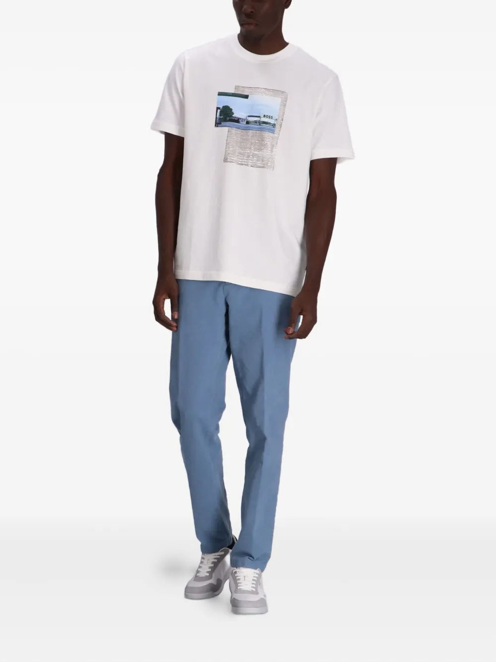 BOSS Pantalon - Blauw