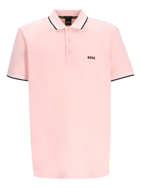 BOSS Paddy contrasting-trim polo shirt