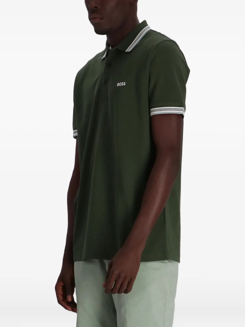 BOSS Paddy poloshirt Groen