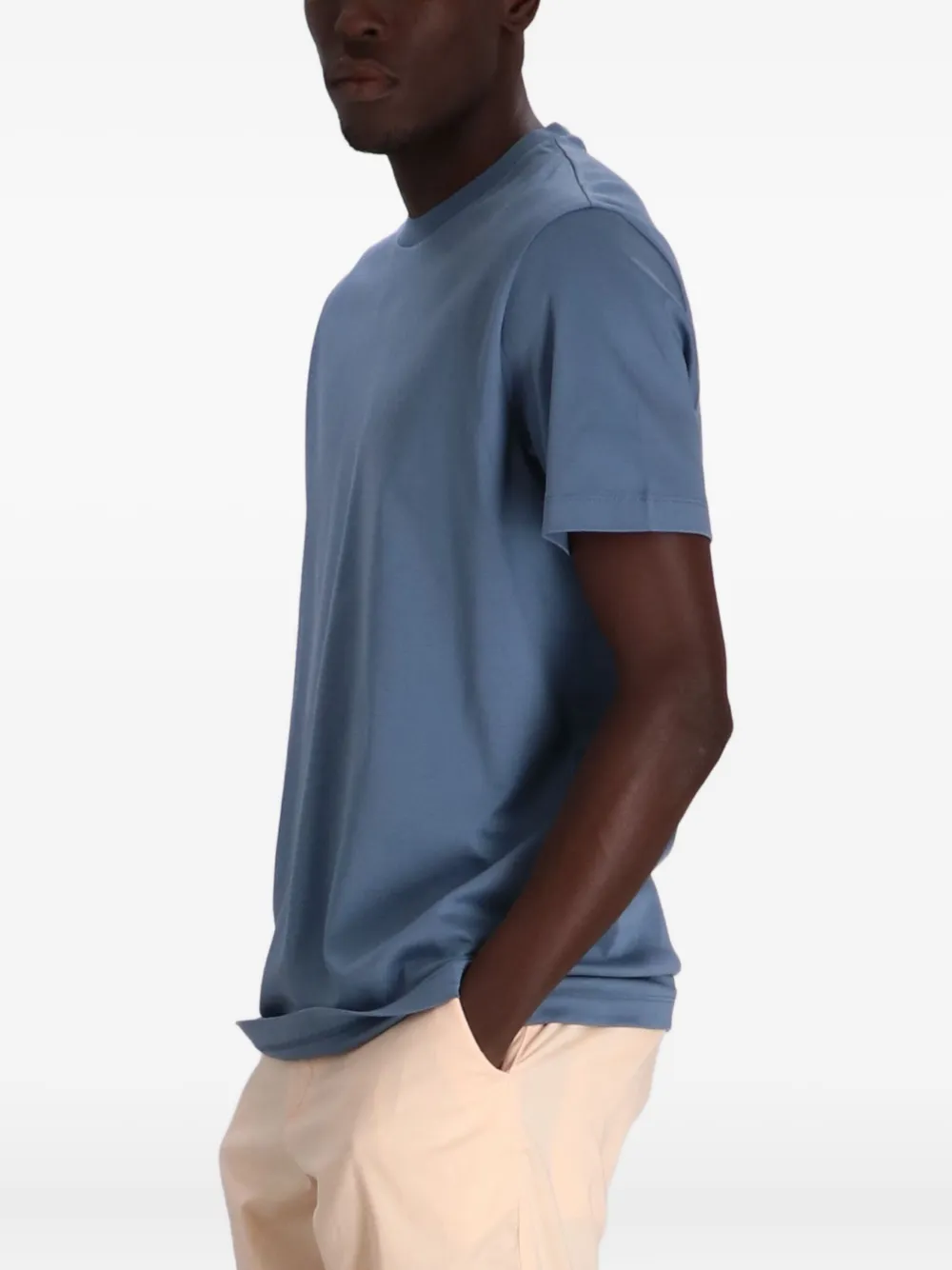 BOSS T-shirt met ronde hals Blauw