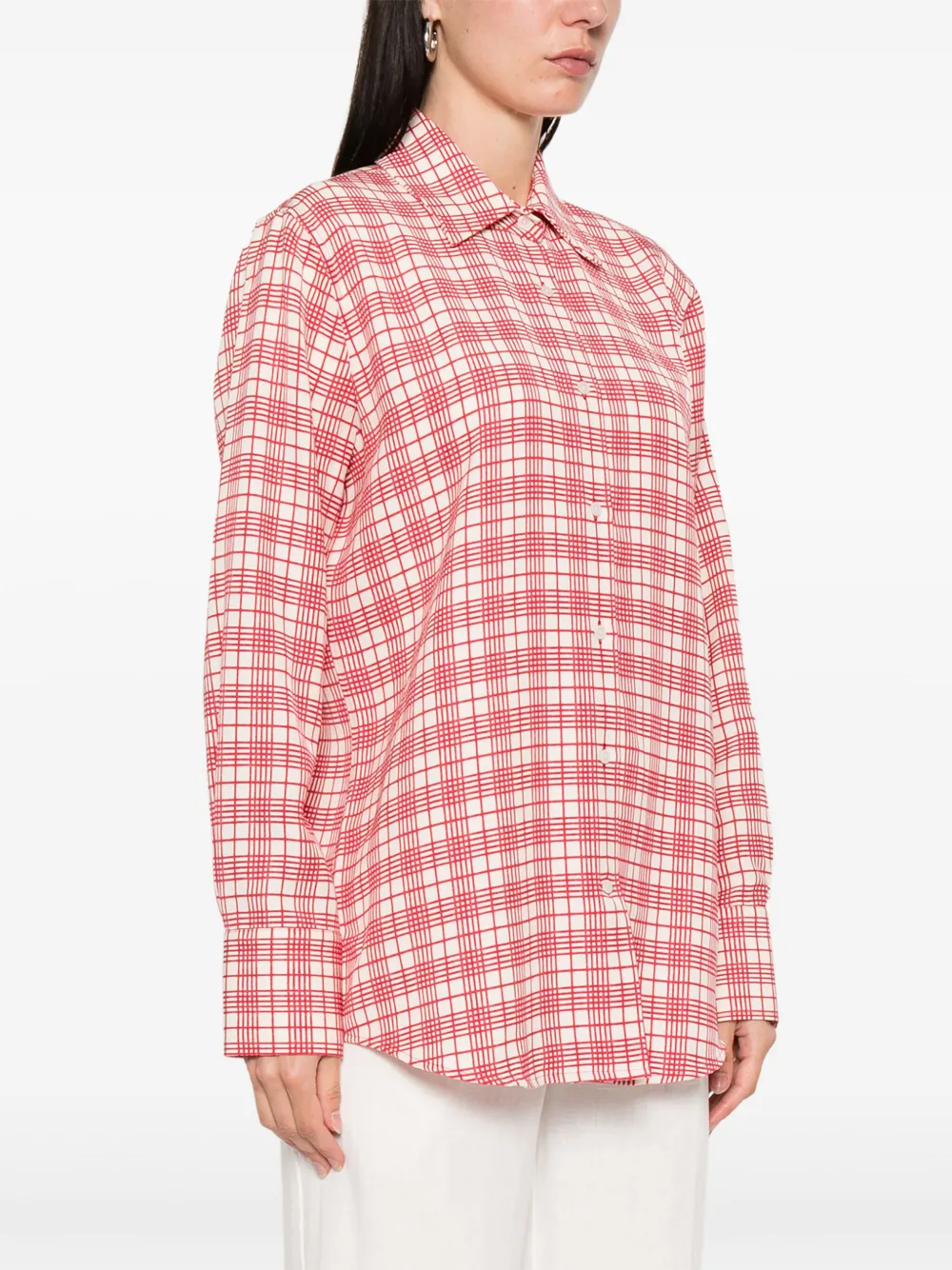 Tommy Hilfiger Geruit blouse Roze
