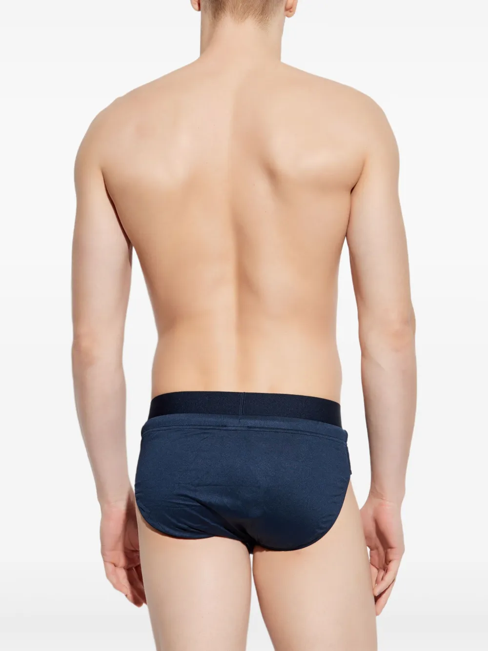 Emporio Armani Zwembroek met logoband Blauw