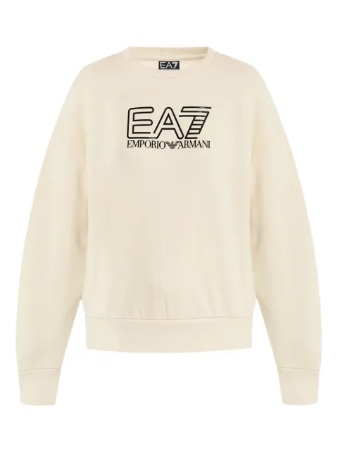 Ea7 Emporio Armani sudadera con logo estampado