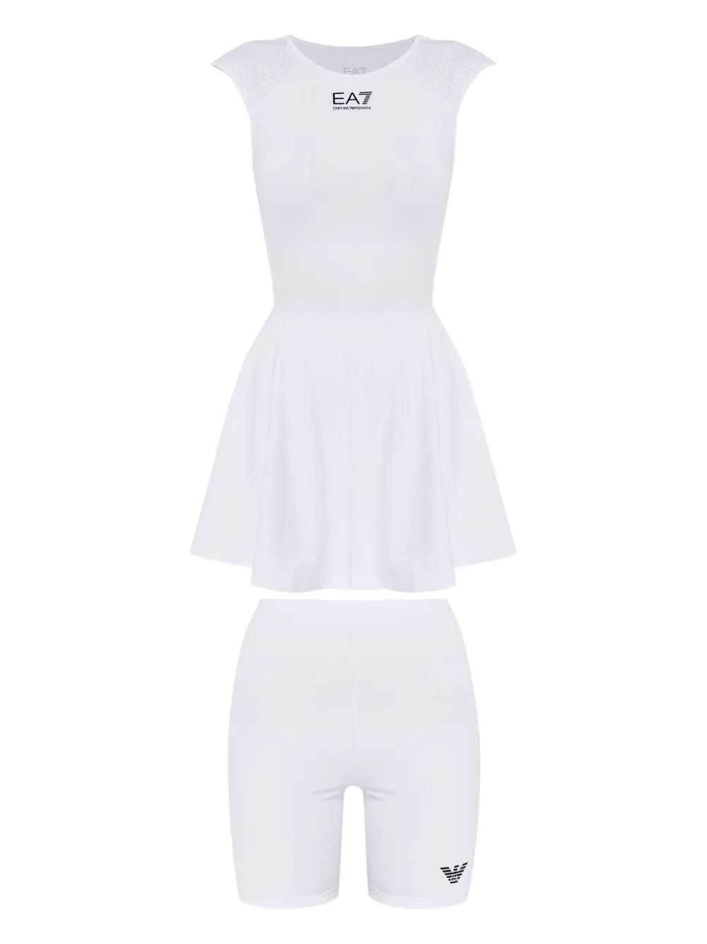 EA7 LOGO-PRINT DRESS