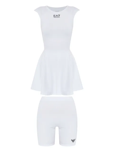 Ea7 Emporio Armani logo-print dress