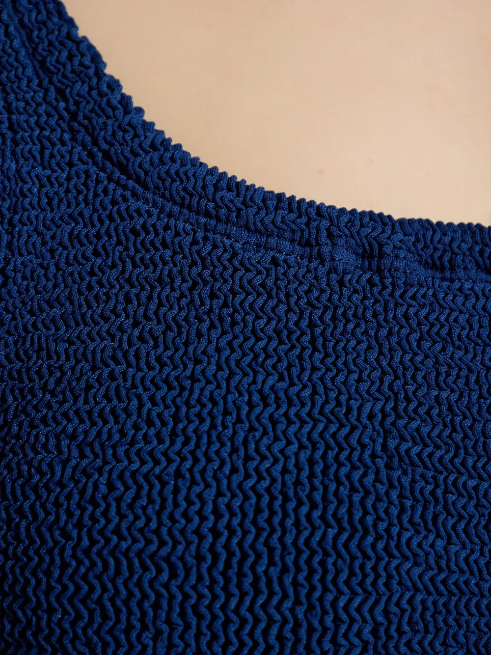 Hunza G Badpak met vierkante hals Blauw