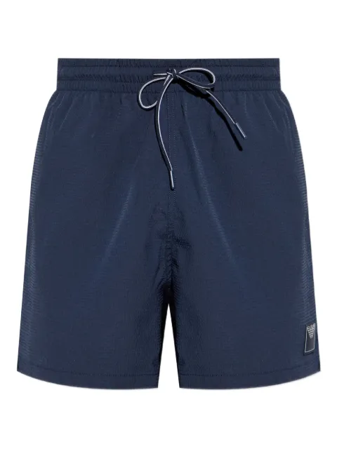 Emporio Armani logo-patch swim shorts