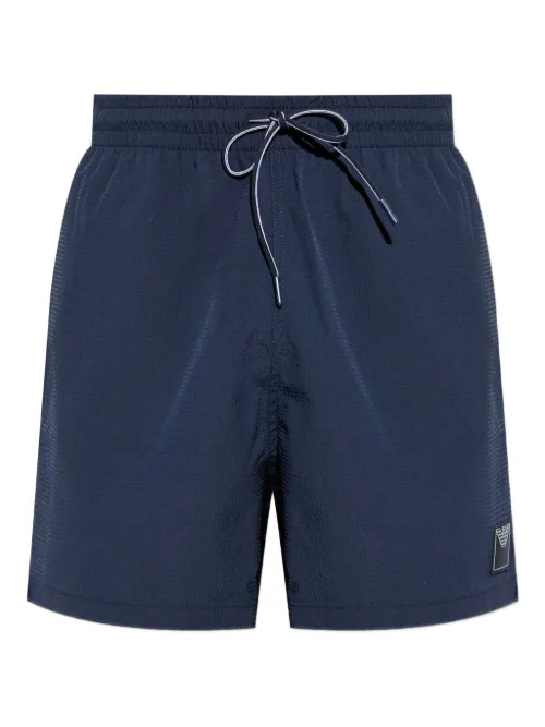 Short de bain à patch logo - Emporio Armani - Modalova