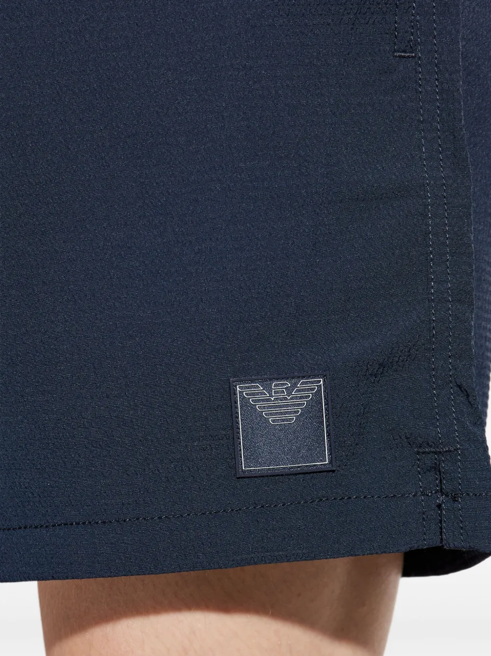 Emporio Armani Zwembroek met logopatch Blauw