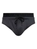 Emporio Armani logo-band swimming trunks - Black